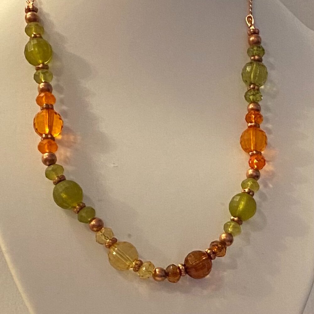 NEW Fall colours pendant necklace